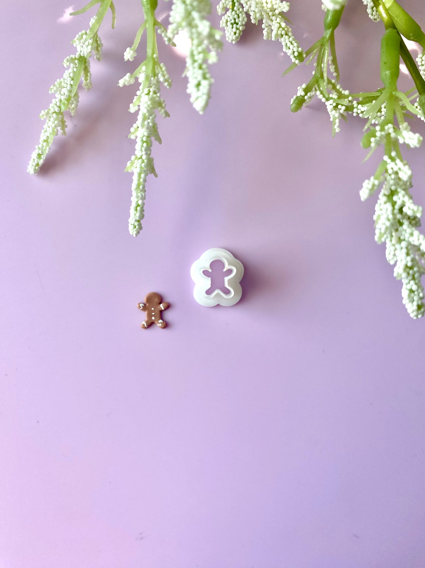 Micro Gingerbread Man - Polymer Clay Cutter
