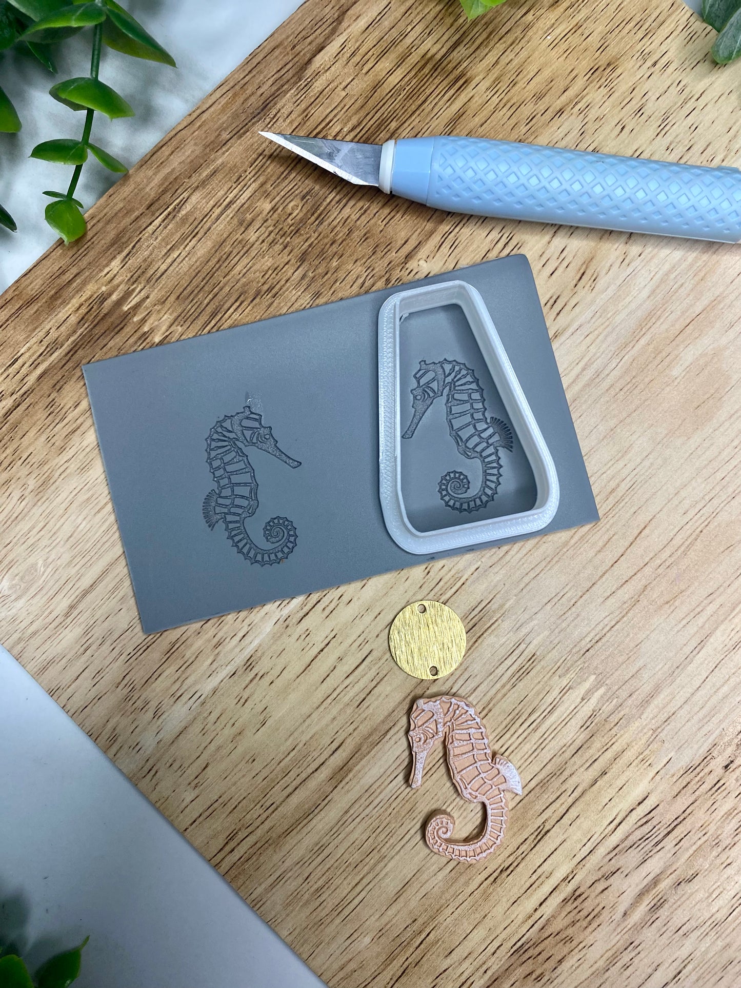 Seahorse - Polymer Clay Texture Mat