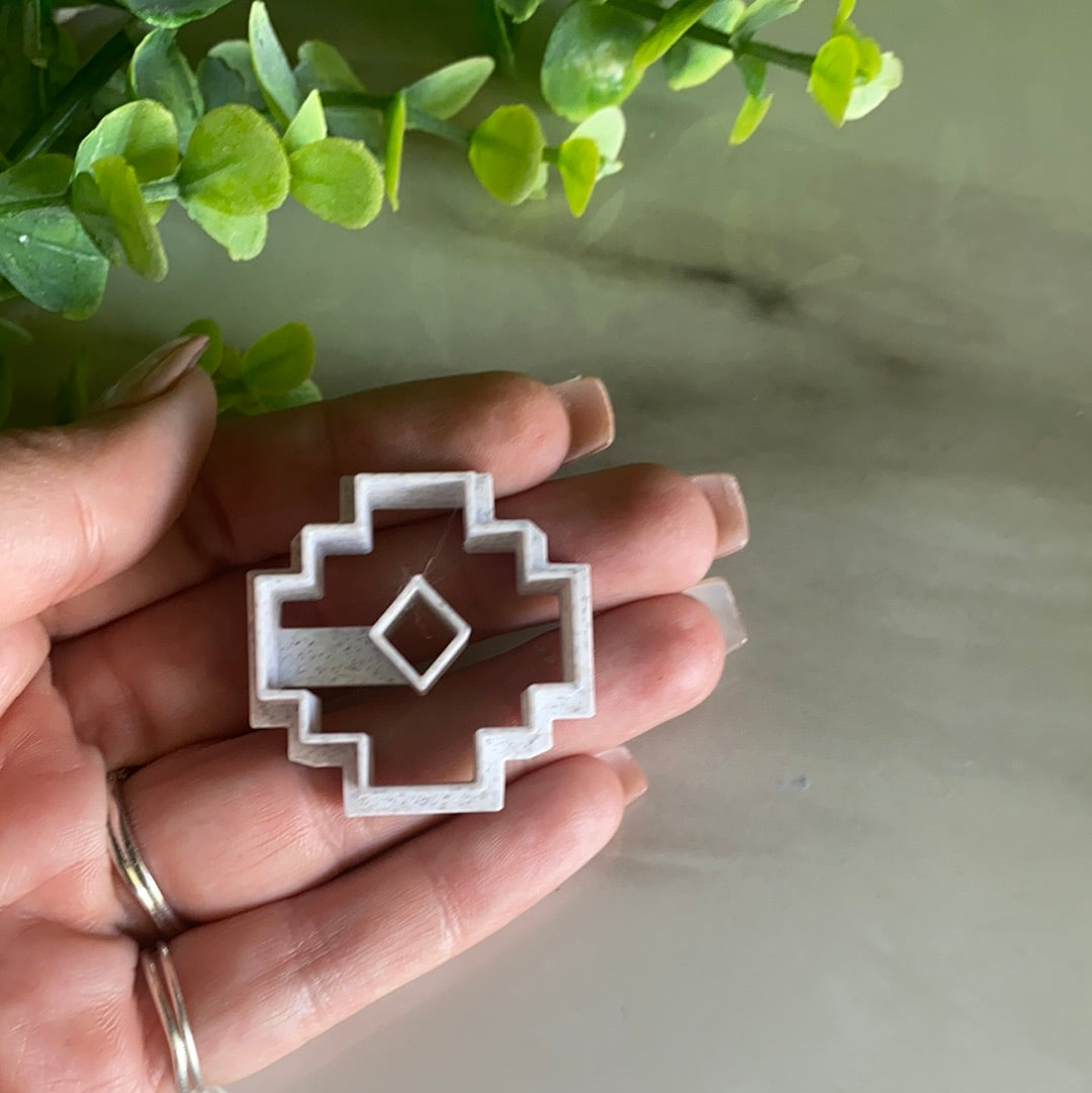 Small Aztec Square - Polymer Clay Cutter