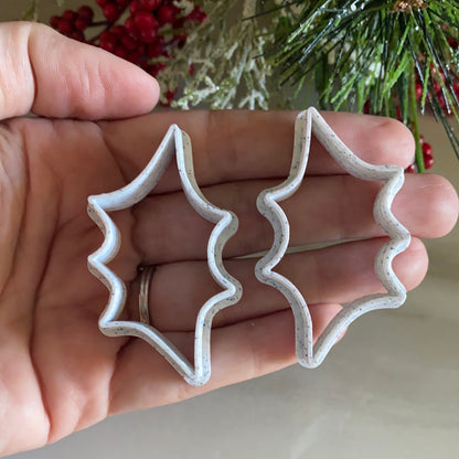 Holly Leaf Set (2 inch)- Polymer Clay Cutter