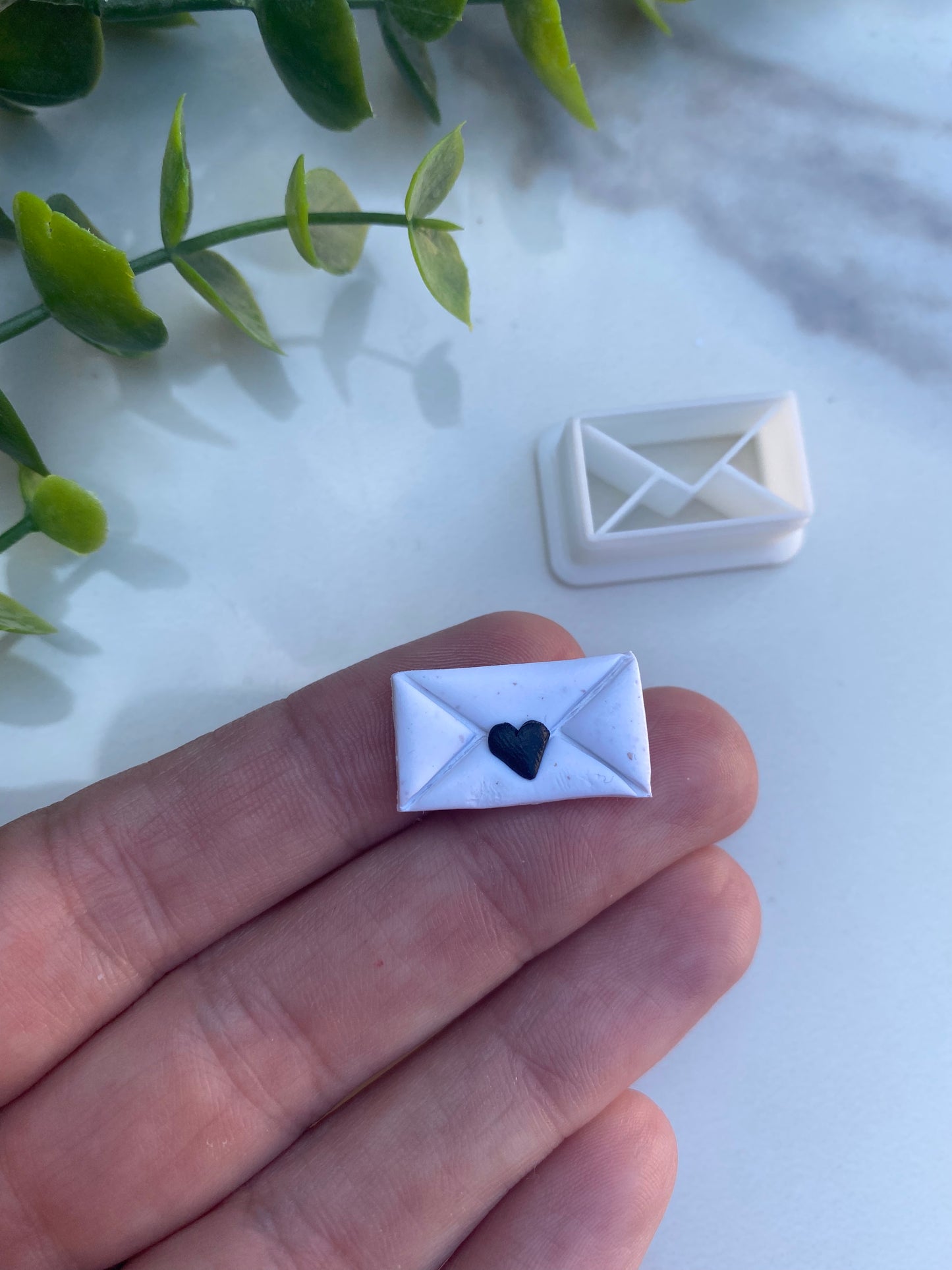 Valentine Love Letter Stud - Polymer Clay Cutter