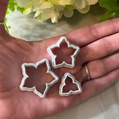 Perfect Poinsettia Set - Polymer Clay Cutters