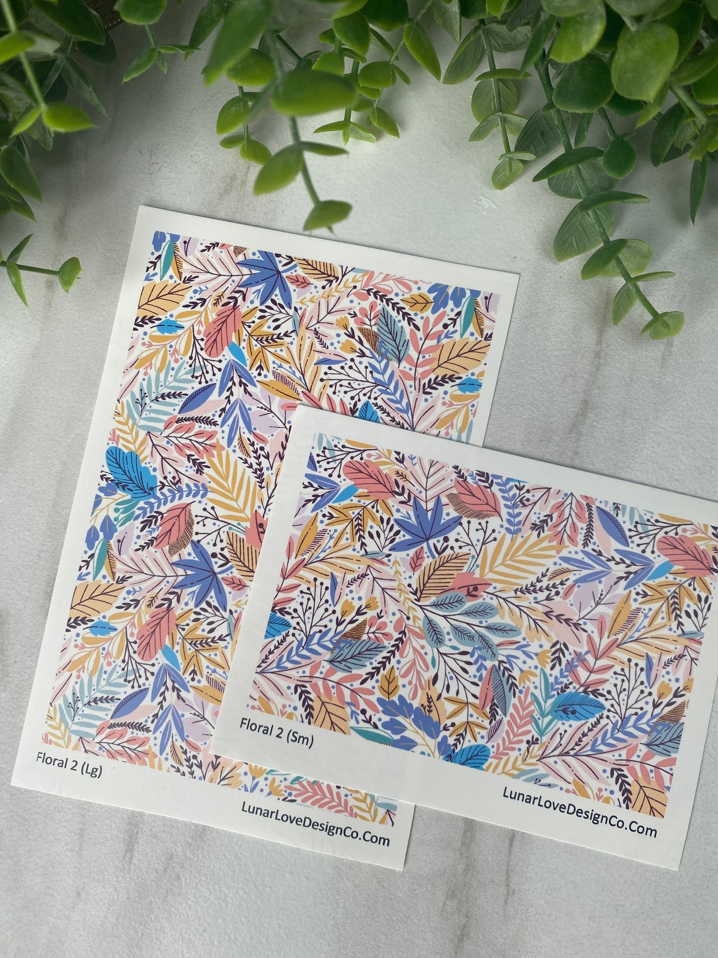Floral 2 - Clay Tattoo Sheet