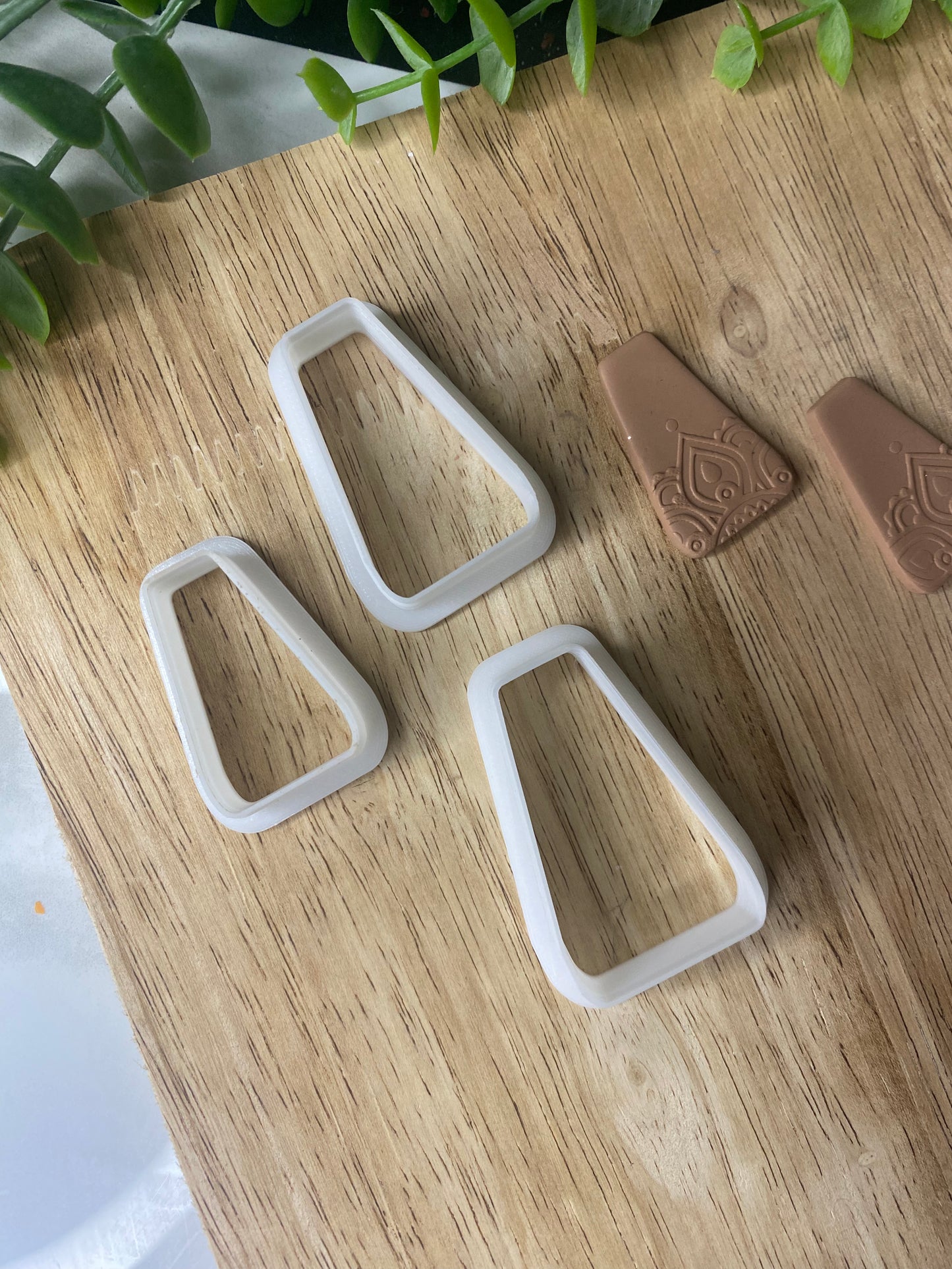 Elongated Rhombus Set - Polymer Clay Cutter Set