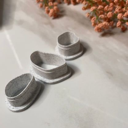 Stone Dangle Set (3 piece)- Polymer Clay Cutters