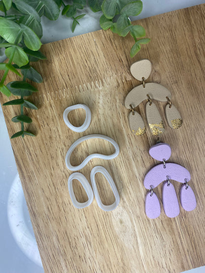 Pebble Arch Dangle - Polymer Clay Cutter
