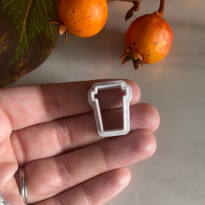A Coffee Cup Stud - Polymer Clay Cutters