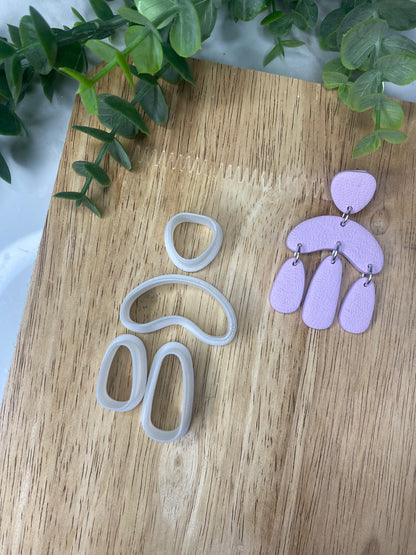 Pebble Arch Dangle - Polymer Clay Cutter