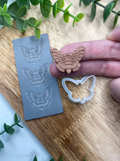Butterfly - Polymer Clay Texture Mat and/or Cutter