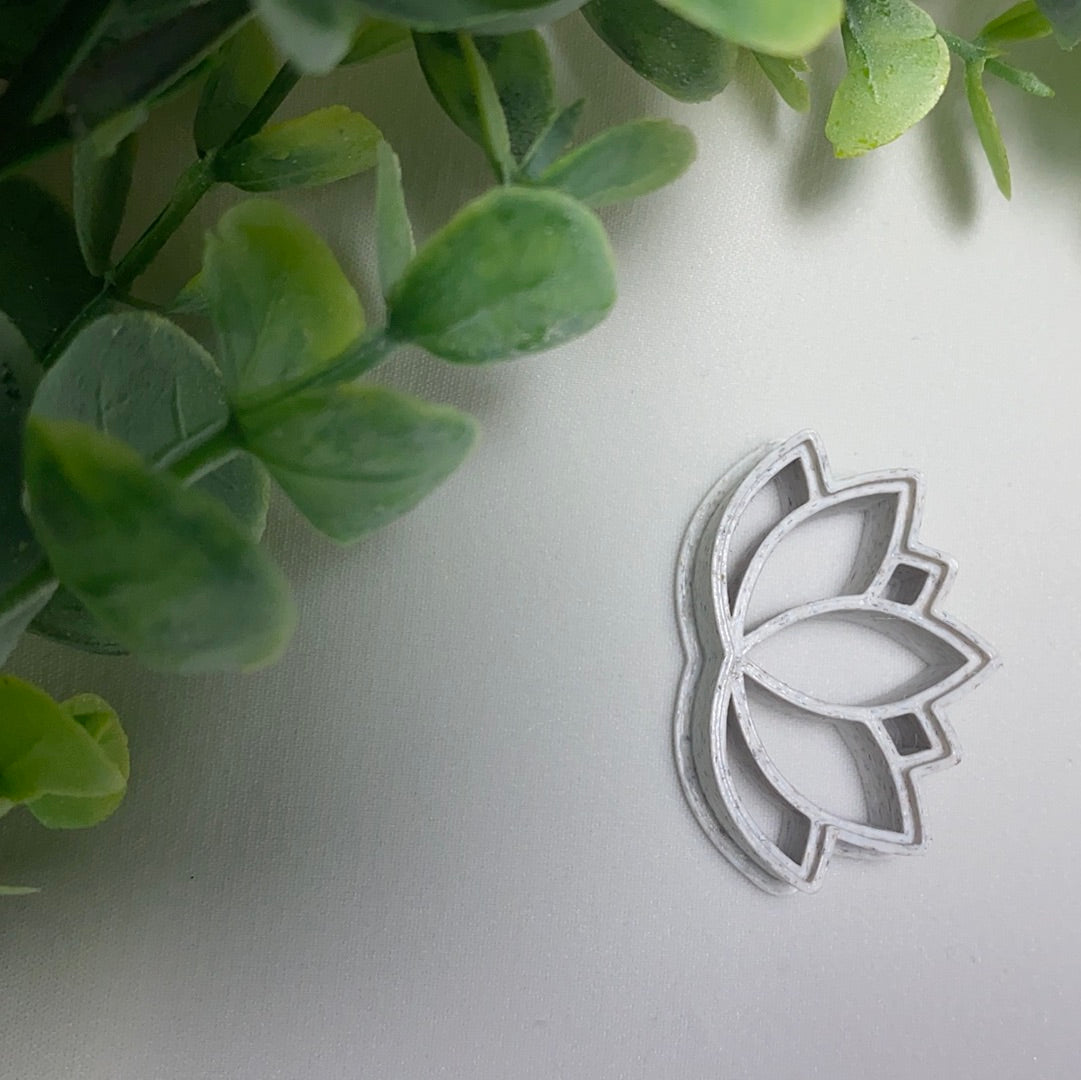 Lotus Embossing - Polymer Clay Cutter