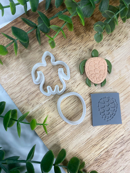 Turtle - Polymer Clay Cutter & Texture Set