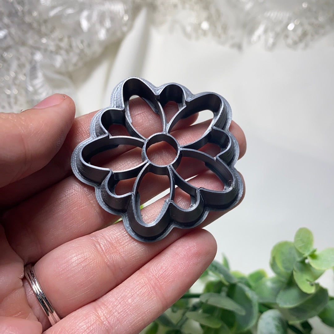 Lotus All Petals - Polymer Clay Cutter