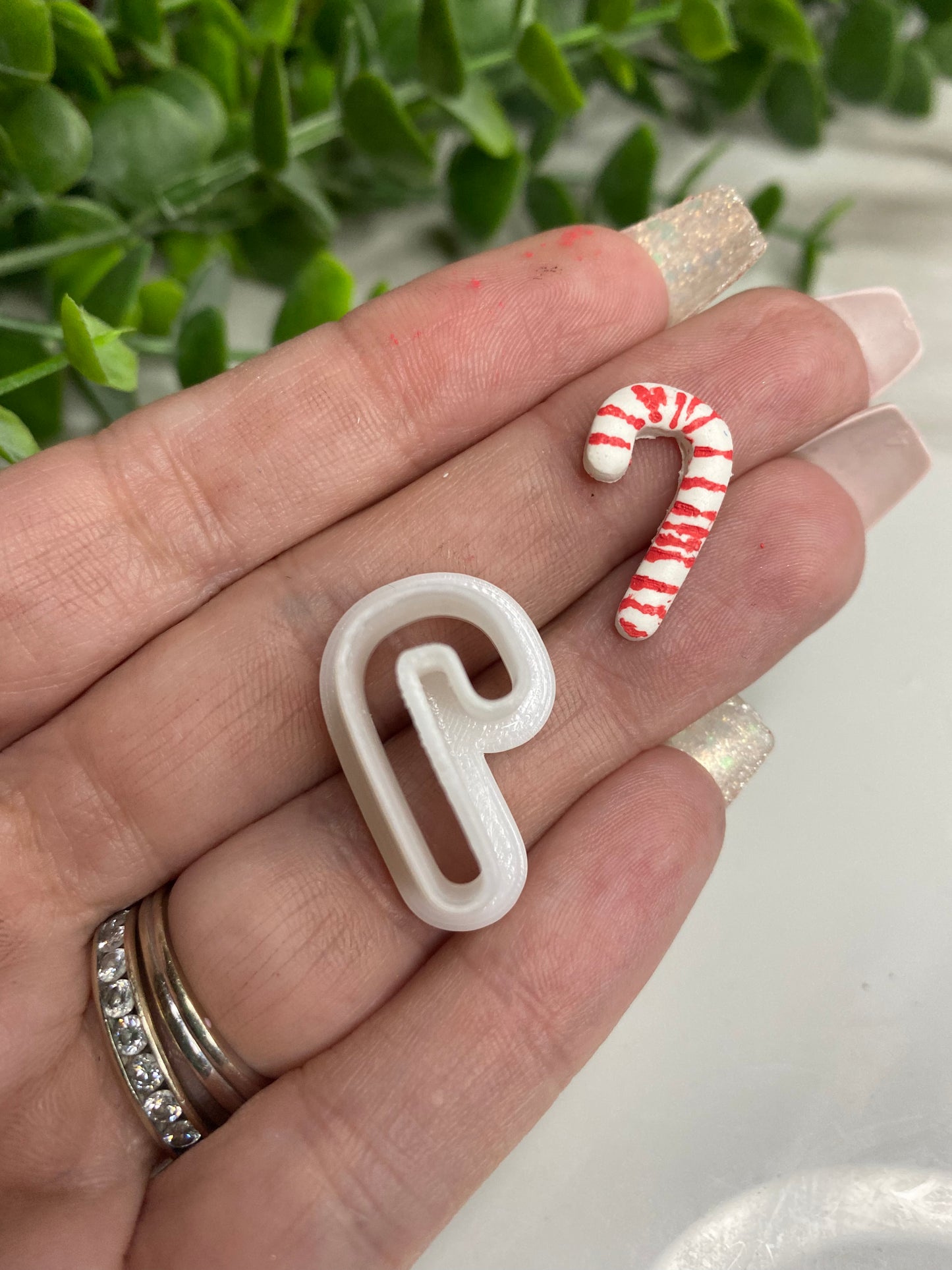 Candy Cane Polymer Clay Cutter