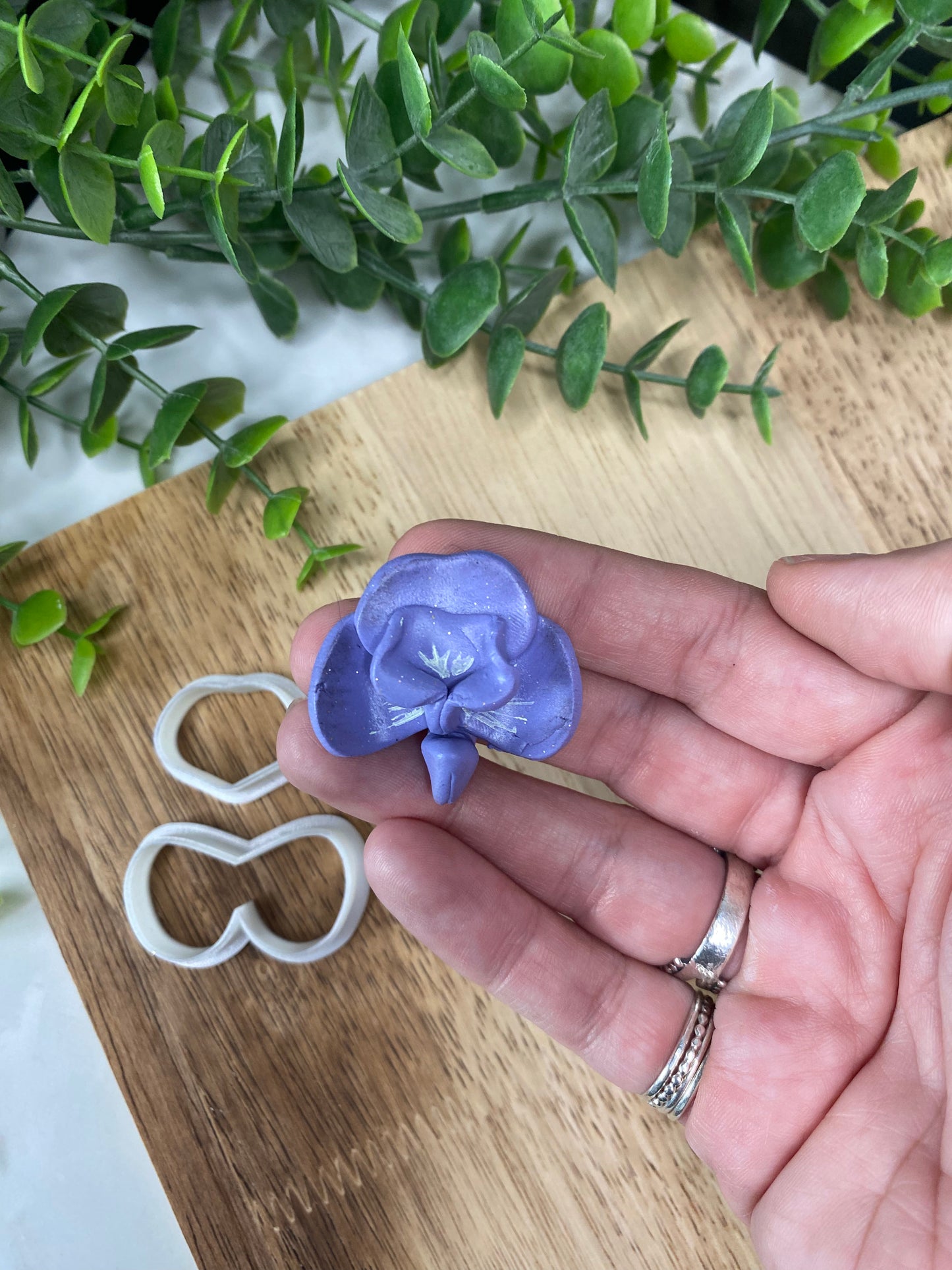 Orchid Pansy - Spring Polymer Clay Cutter