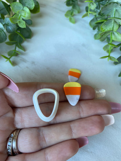 Chubby Candy Corn Polymer Clay Cutter