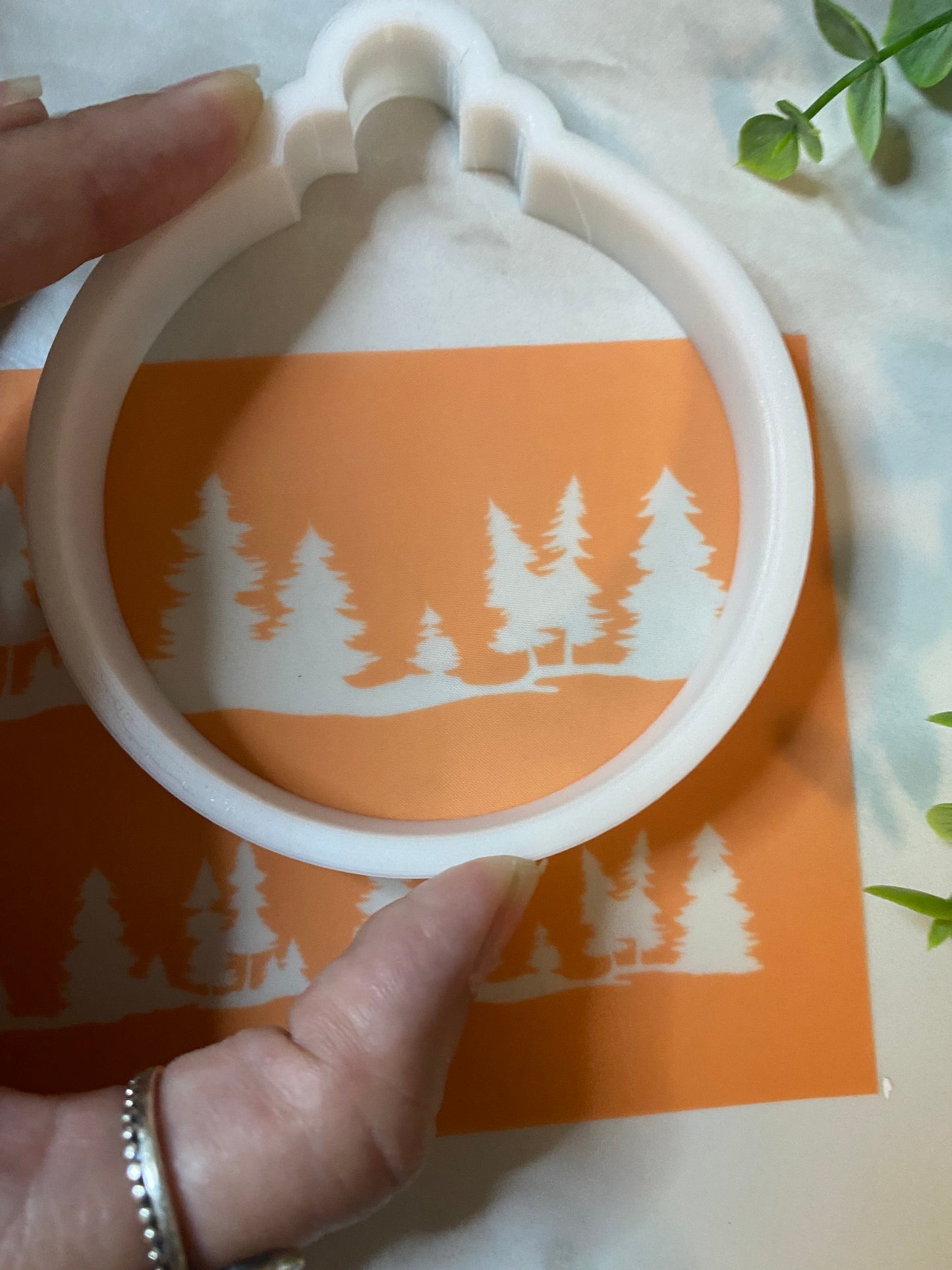 Forest Landscape - Polymer Clay Silkscreen